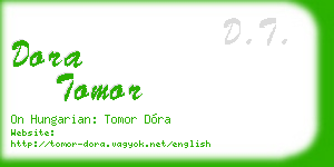 dora tomor business card