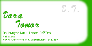 dora tomor business card